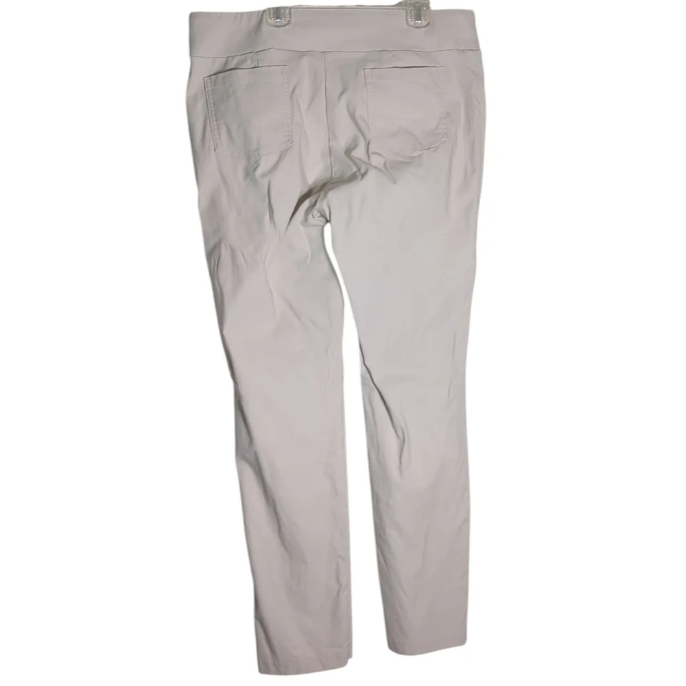 J McLaughlin Women's Pants Khaki Straight Leg Office Elastic Waist Plus Size‎ 14